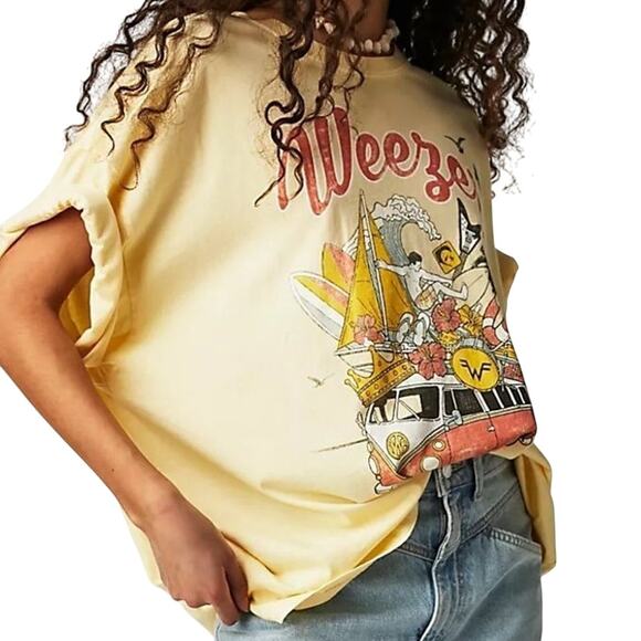 DAYDREAMER Weezer Collage Onesize (OS) Tee New with Tag MSRP $84 SOO - Picture 1 of 16